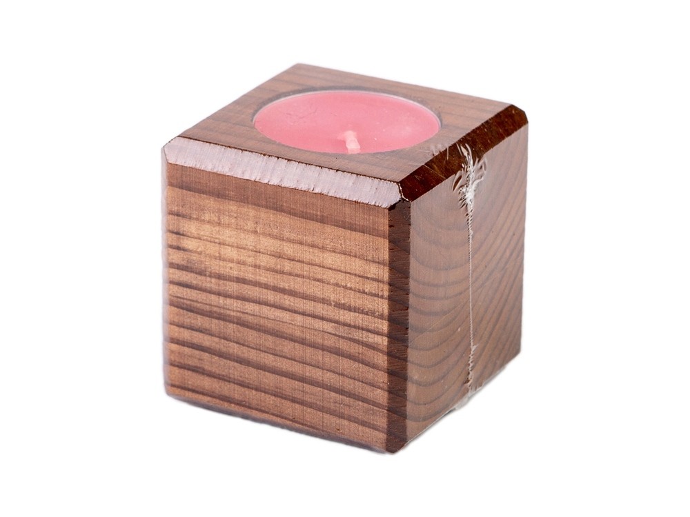Свеча в декоративном подсвечнике Вишня - 3