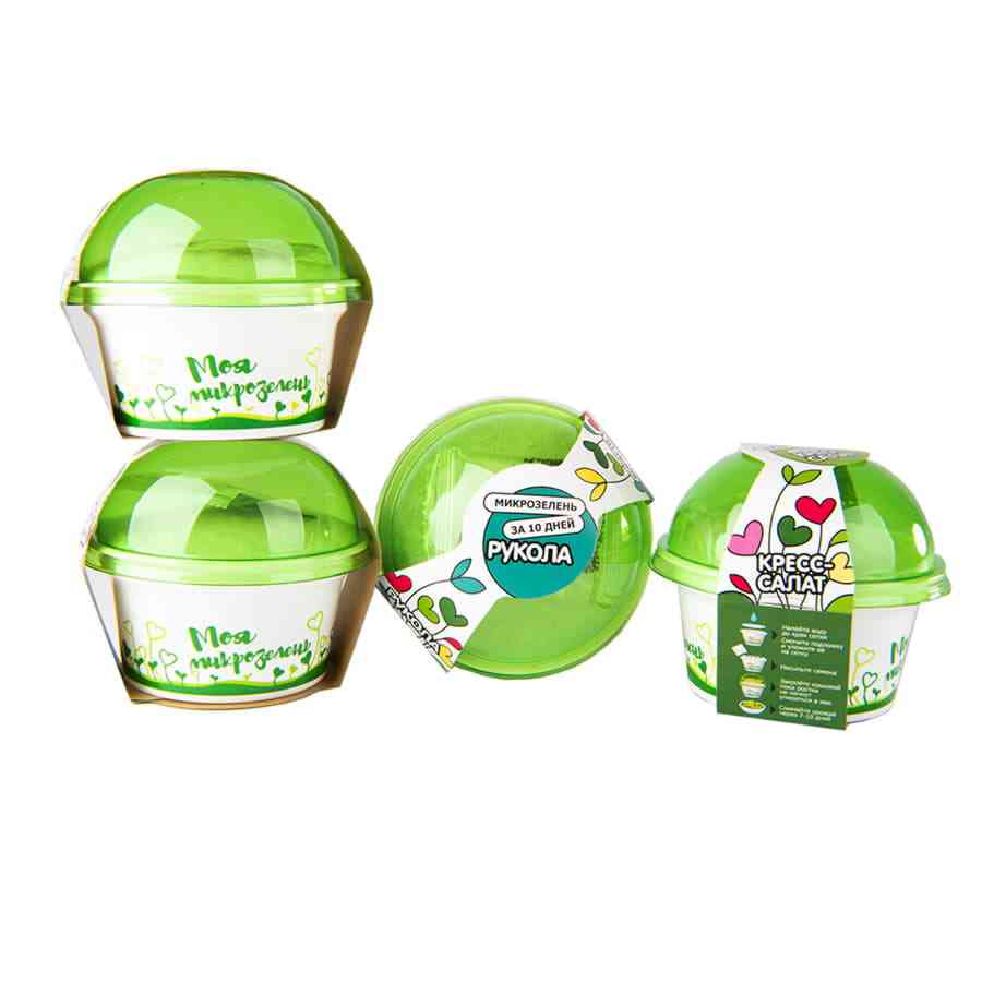 Комплект для выращивания. "Моя микрозелень": БАЗИЛИК - 2
