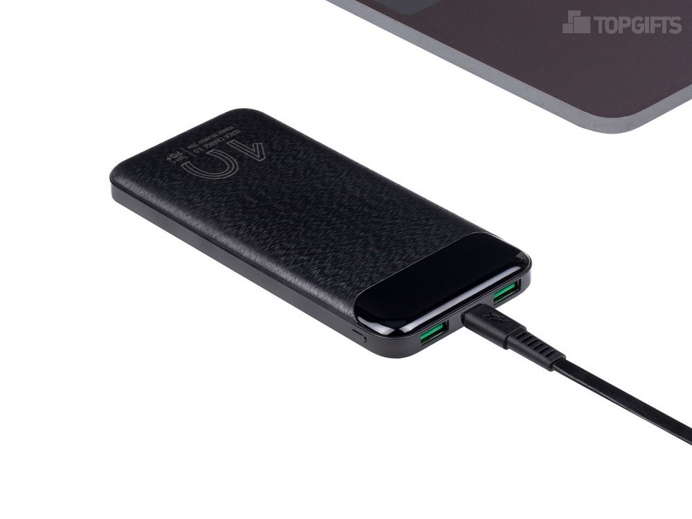 Внешний аккумулятор с дисплеем, 10000 mAh - 10