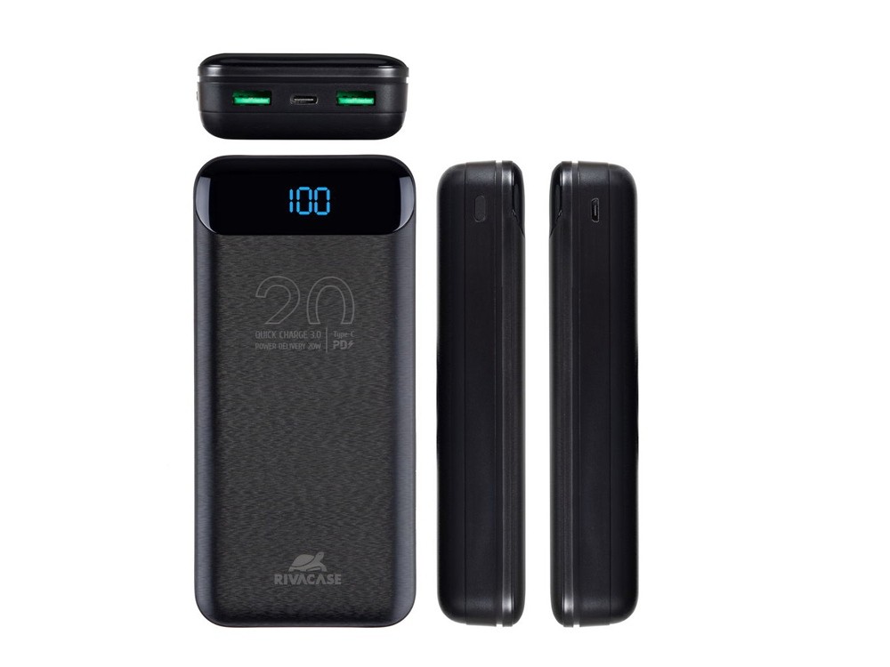 Внешний аккумулятор с дисплеем, 20000 mAh - 6