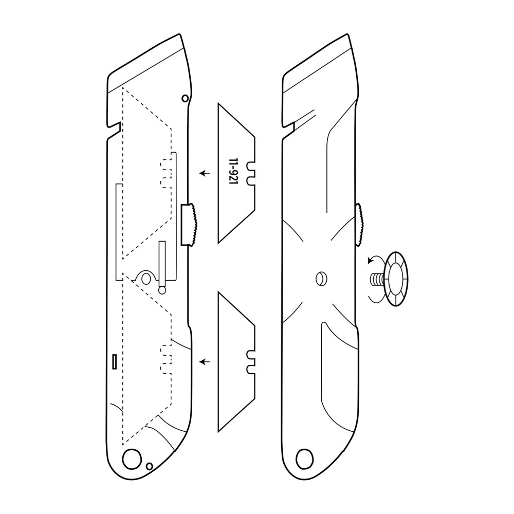 Безопасный строительный нож из цинкового сплава - 6