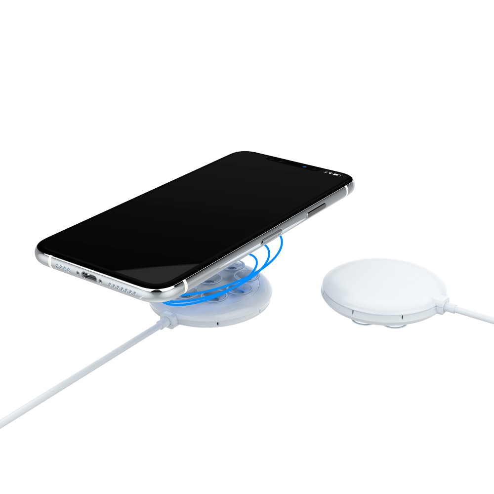 Беспроводное (15W) зарядное устройство "Sticker" с присосками - 3