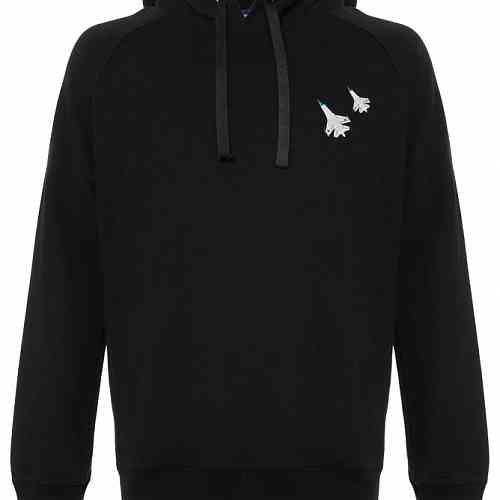 Толстовка с капюшоном Gourji "Над Спасской башней" черная L - 2