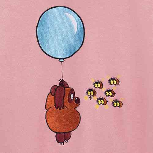 Толстовка с капюшоном Gourji "Винни-Пух" розовая L - 3