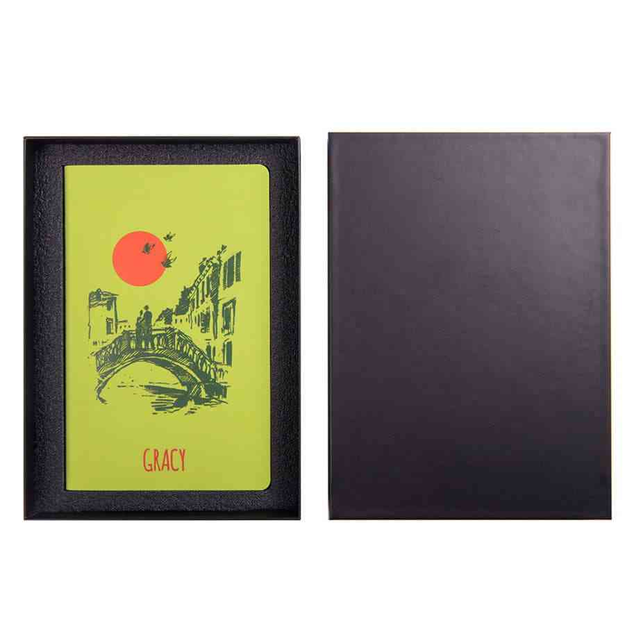 Коробка подарочная с ложементом для ежедневника размером 13*21 см - 3