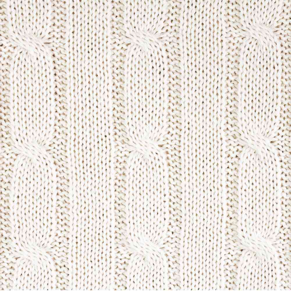 Плед Fado вязаный, бежевый (без подарочной коробки) - 2