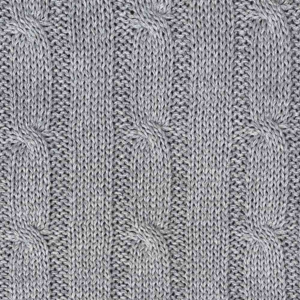 Плед Fado вязаный, серый (без подарочной коробки) - 2