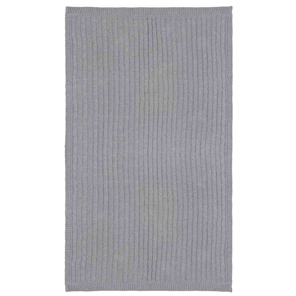 Плед Fado вязаный, серый (без подарочной коробки) - 4