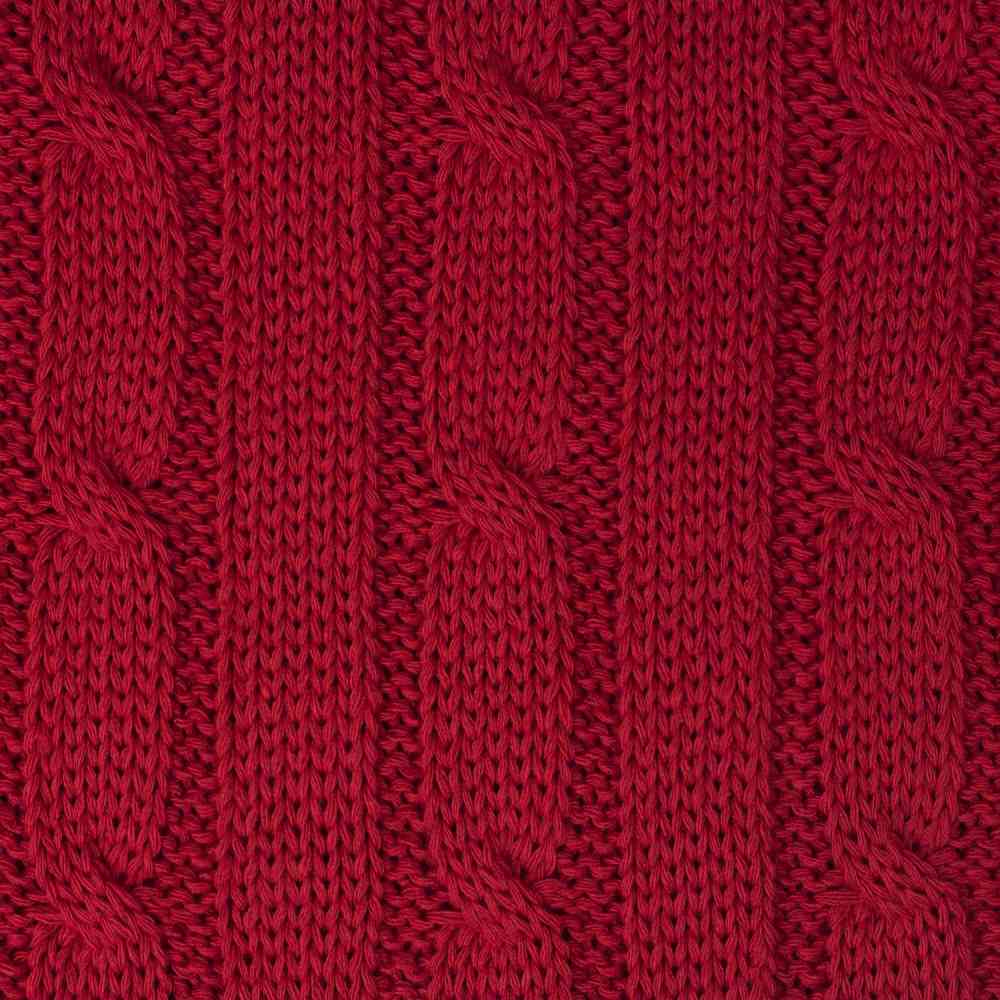 Плед Fado вязаный, красный (без подарочной коробки) - 2