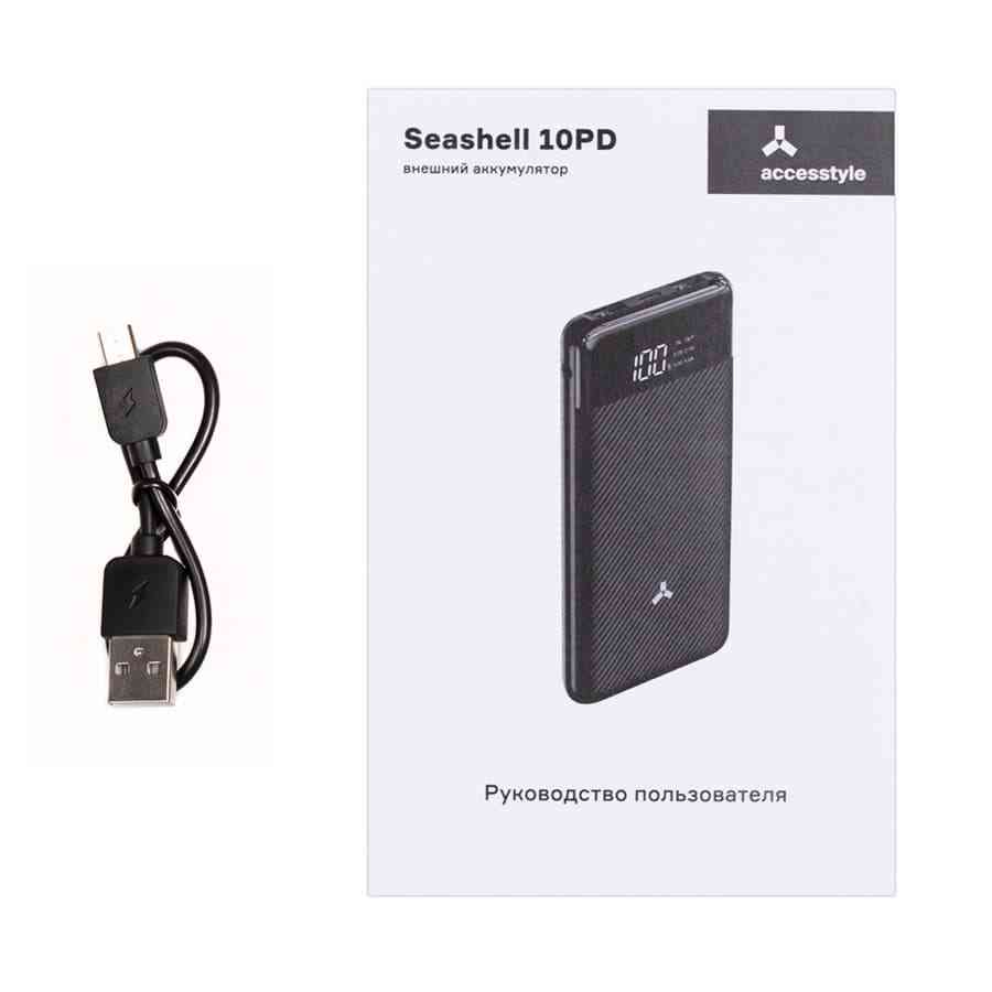Внешний аккумулятор Accesstyle Seashell (10000 mAh), черный - 5