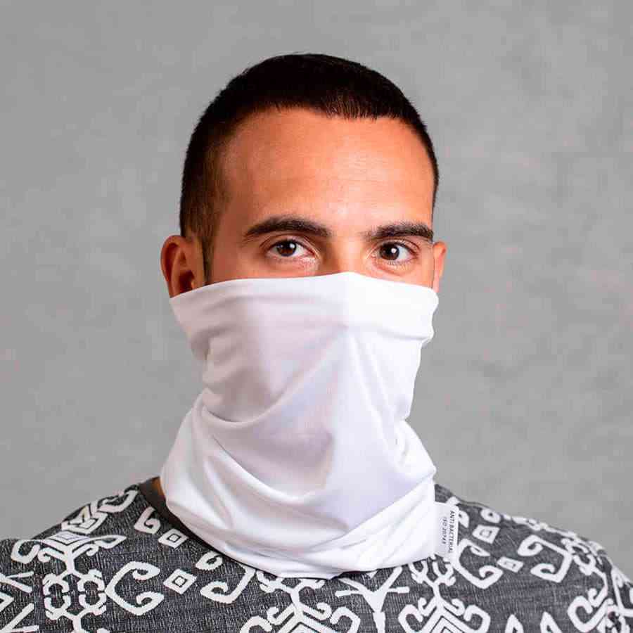 Шарф-бандана NICAL, белый, 48 x 26 см, антибактериальный полиэстер - 4