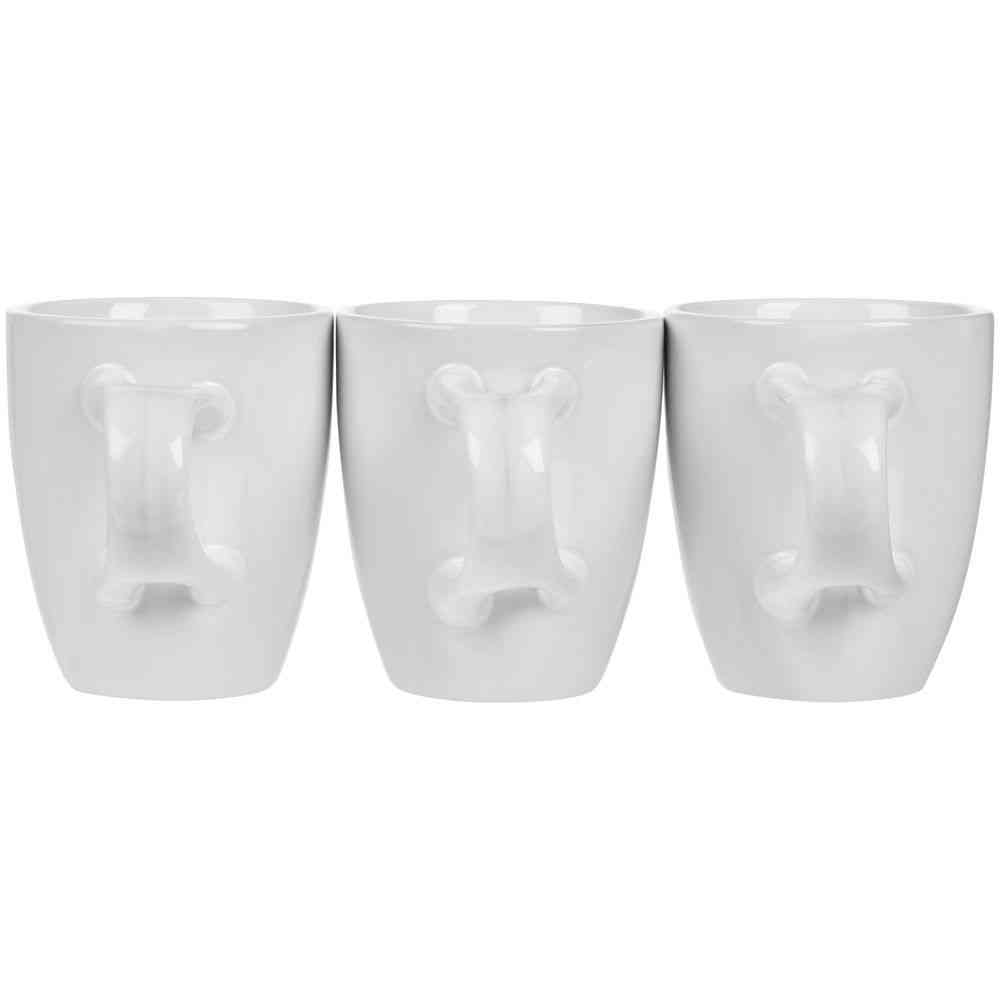 Кофейная кружка Pairy с ложкой, белая с красной - 8