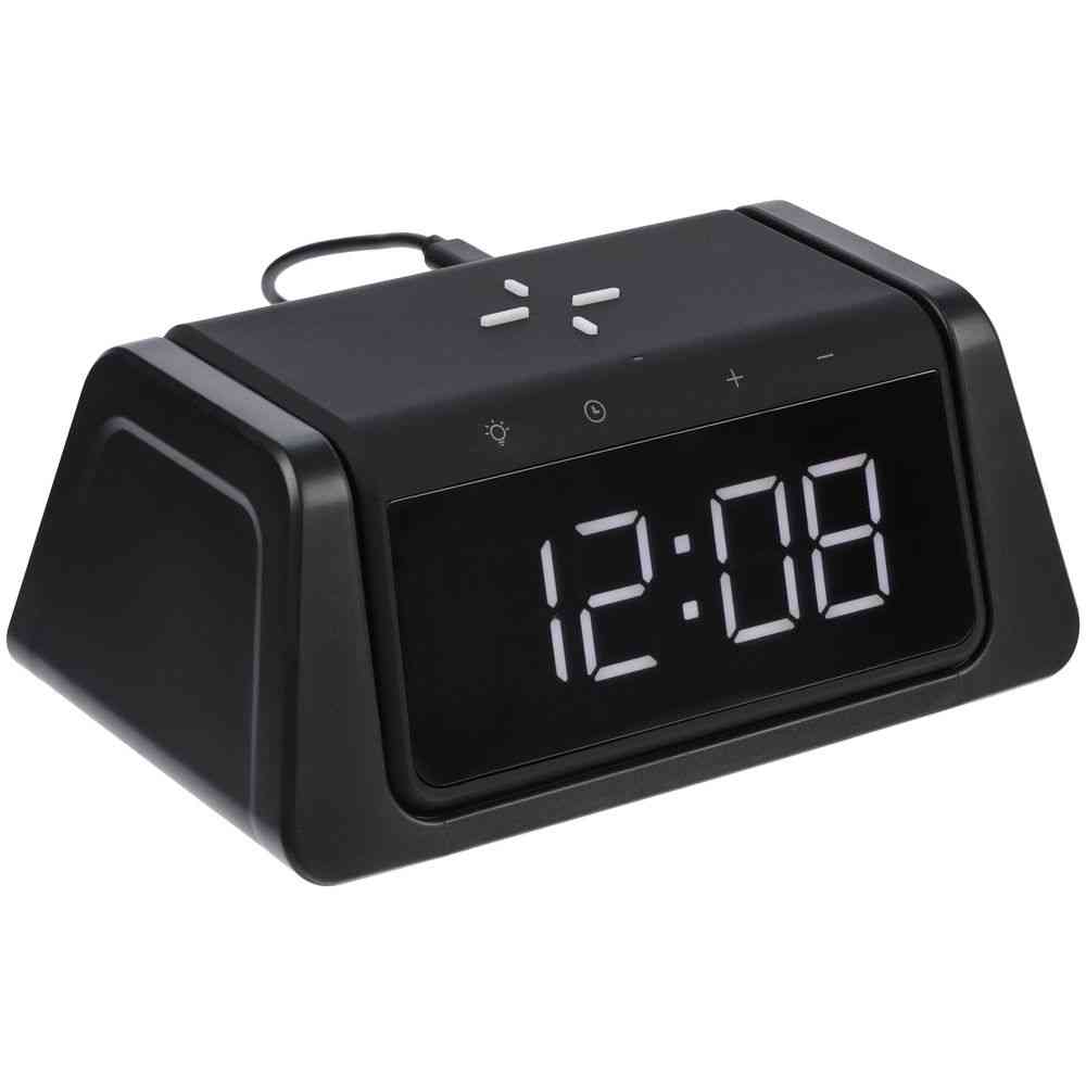 Настольный стерилизатор с беспроводной зарядкой и часами UV Depot, черный - 2