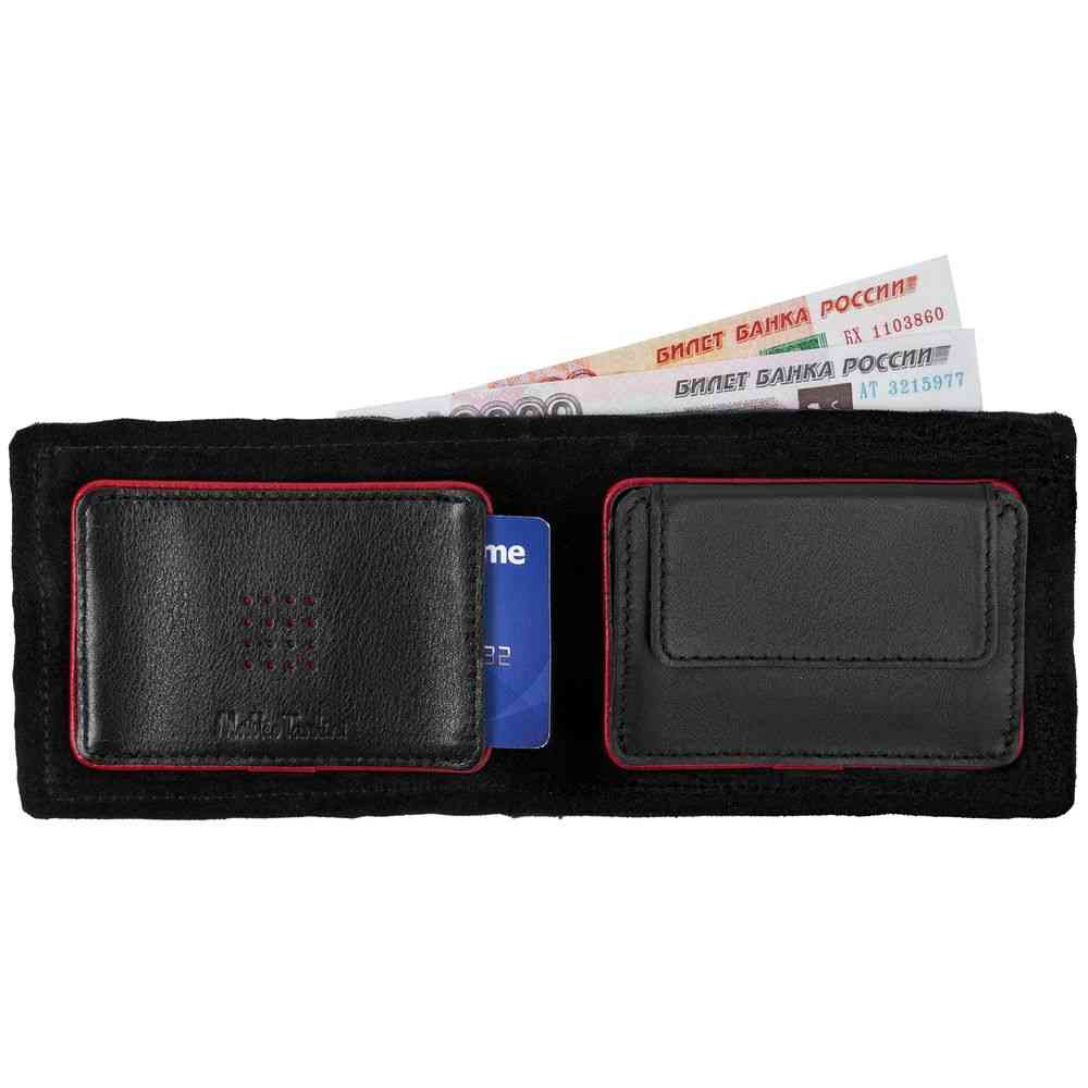 Кошелек Partinico, черный с красным - 5