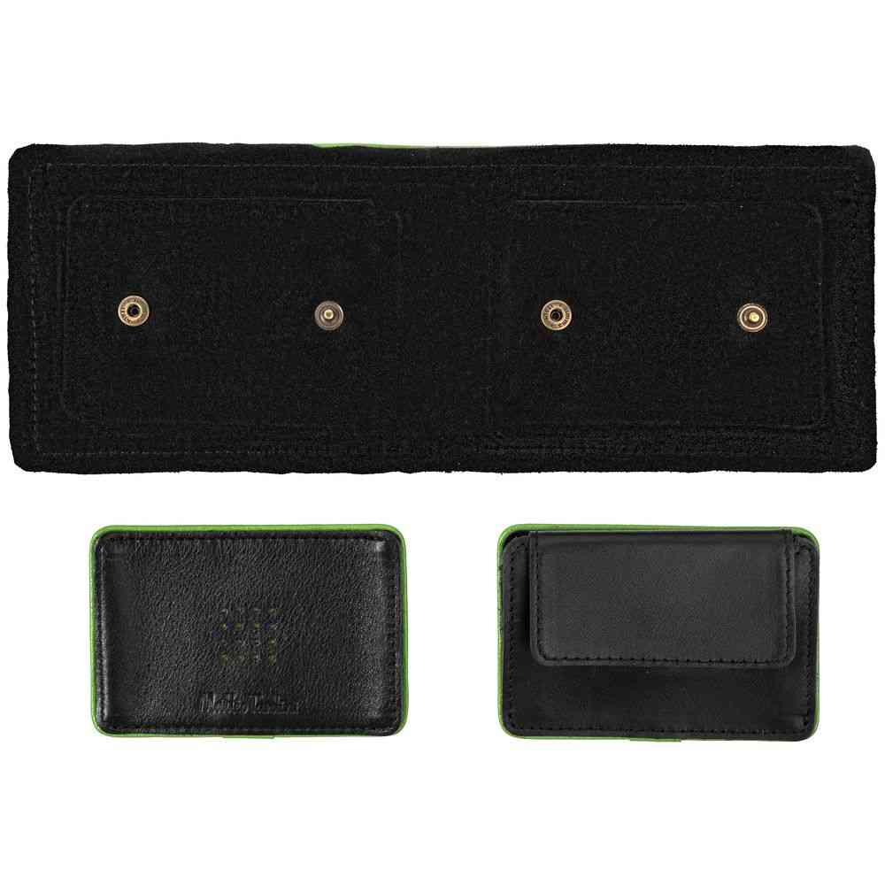 Кошелек Partinico, черный с зеленым - 4