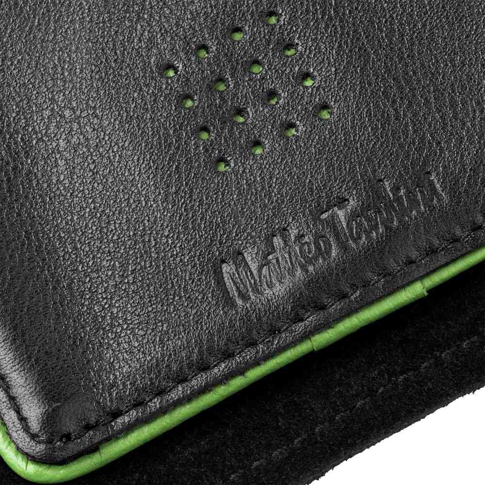 Кошелек Partinico, черный с зеленым - 6