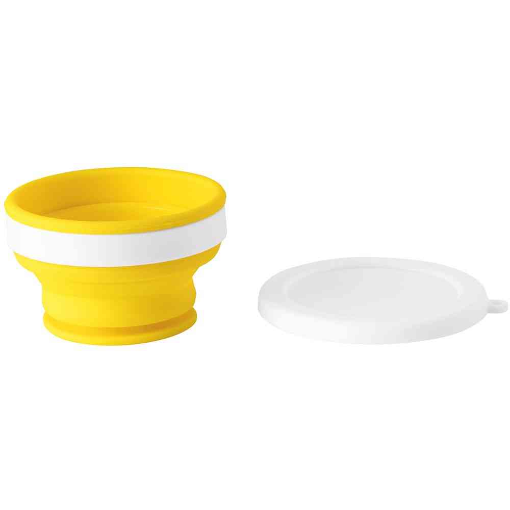 Складной стакан с крышкой Astrada, зеленый - 3