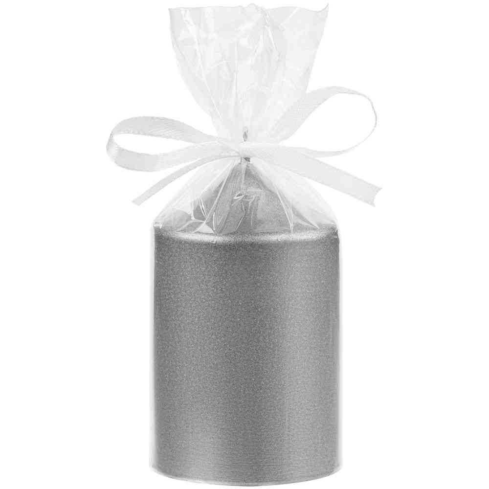 Свеча Lagom Care Metallic, серебристая - 2