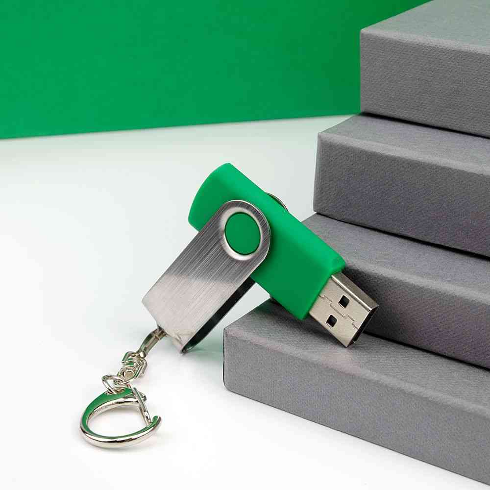 Флешка Twist, зеленая, 8 Гб - 4