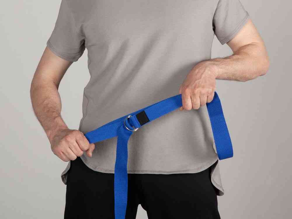 Ремень для йоги Loka, синий - 7