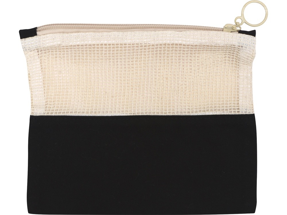 Косметичка Mesh хлопковая с сетчатой вставкой - 3