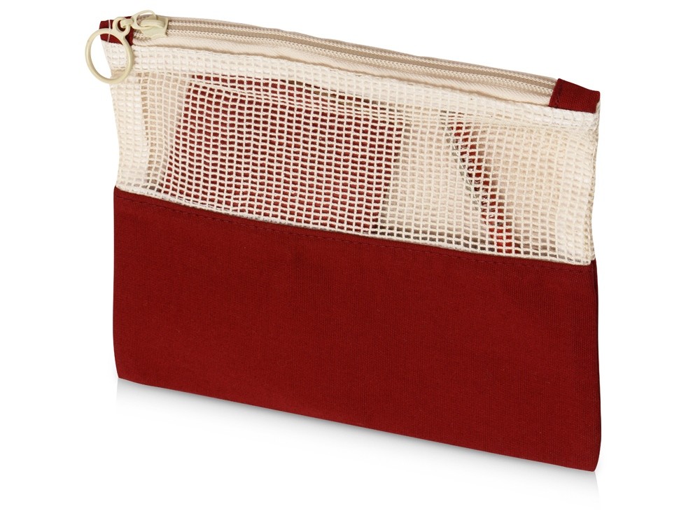 Косметичка Mesh хлопковая с сетчатой вставкой - 2