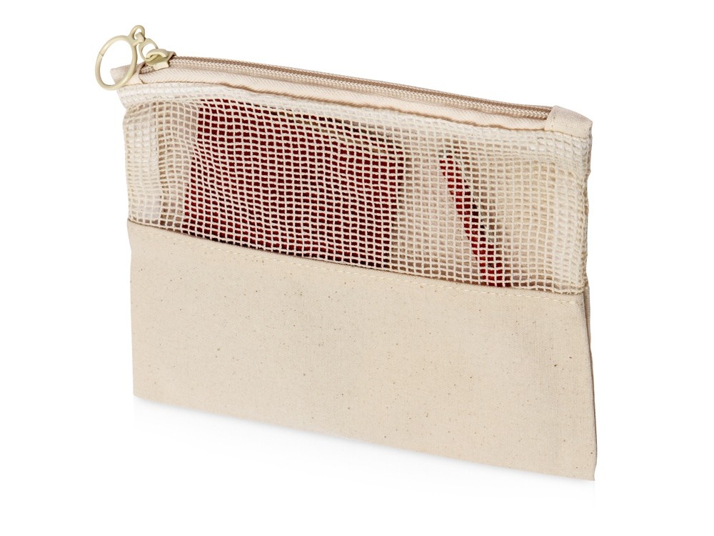 Косметичка Mesh хлопковая с сетчатой вставкой - 2