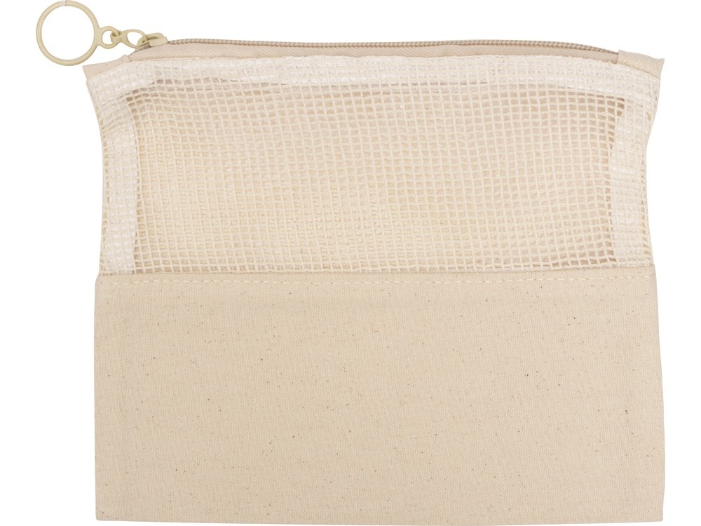 Косметичка Mesh хлопковая с сетчатой вставкой - 3
