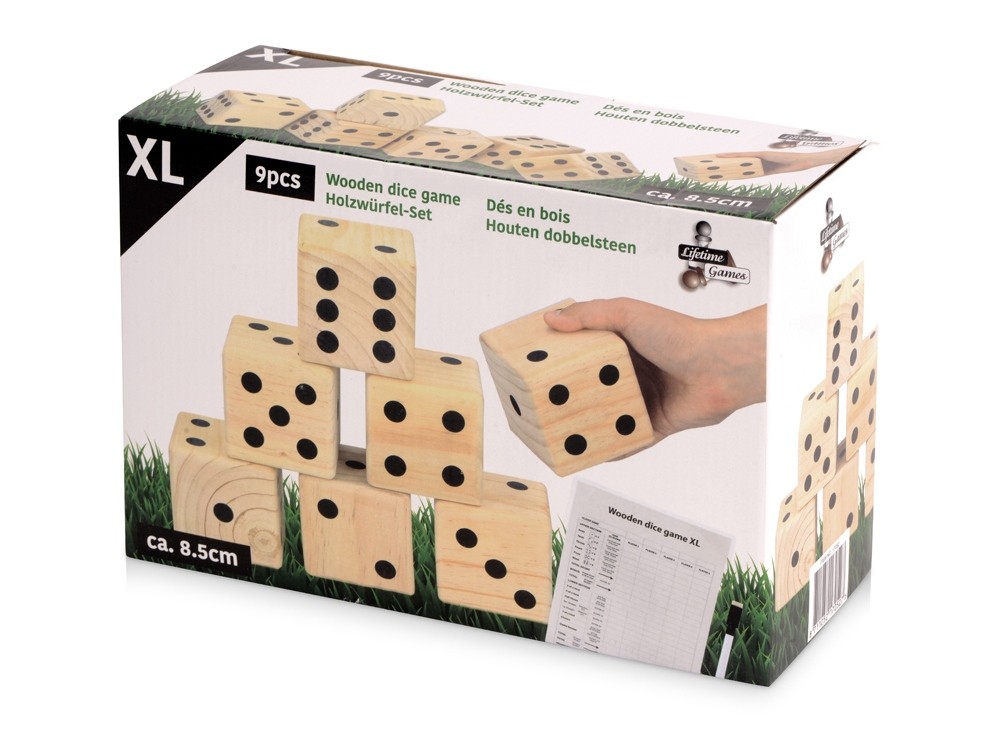 Деревянная игра в кости, XL Dice - 6
