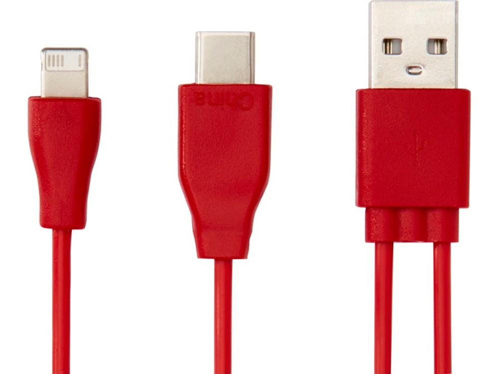 Двусторонний кабель для зарядки Ario&nbsp;3-в-1 в тканевой оплетке - 5