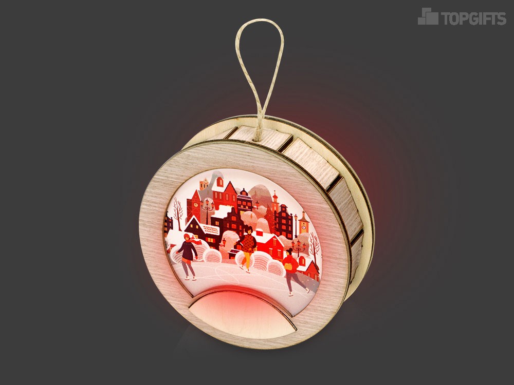 Новогодняя подвеска с подсветкой Шар - 2