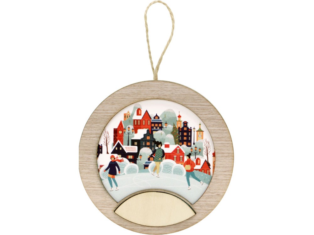 Новогодняя подвеска с подсветкой Шар - 7