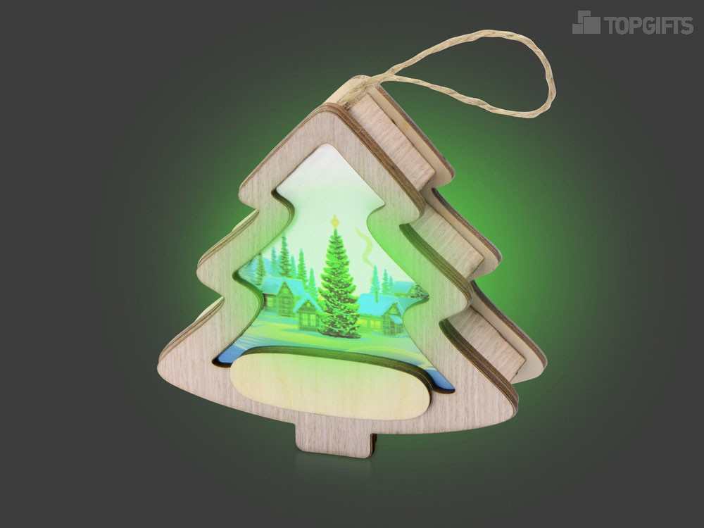 Новогодняя подвеска с подсветкой Ёлочка - 5