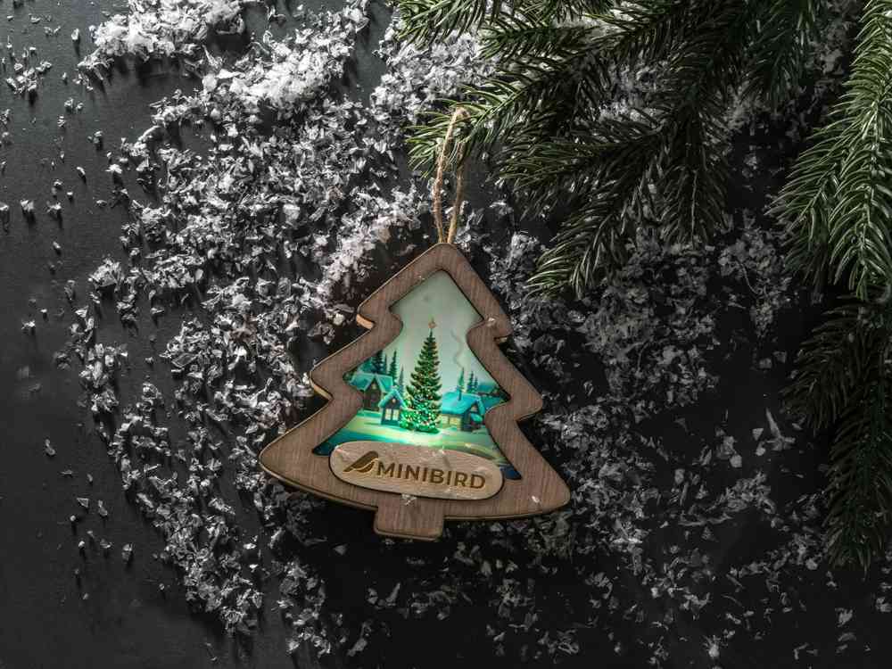 Новогодняя подвеска с подсветкой Ёлочка - 9