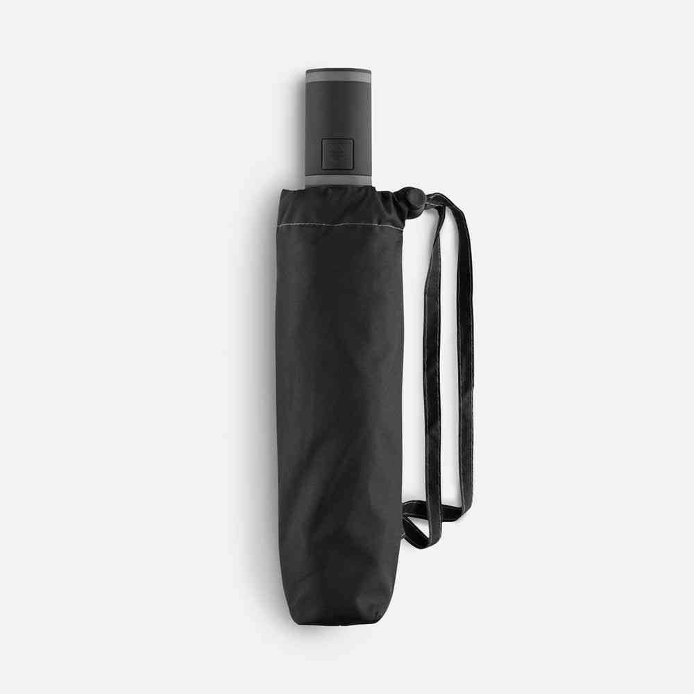 Зонт складной AOC Mini с цветными спицами, серый - 5