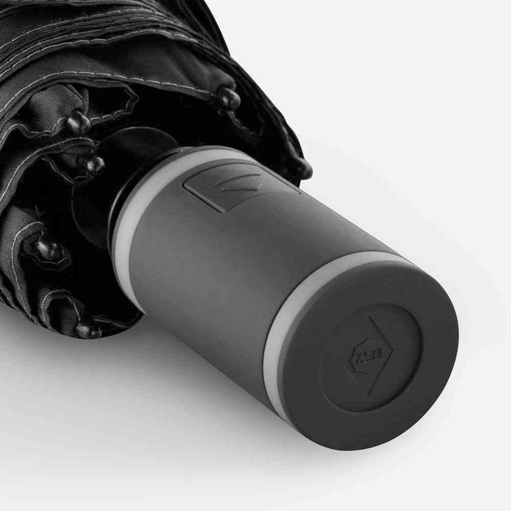 Зонт складной AOC Mini с цветными спицами, серый - 7