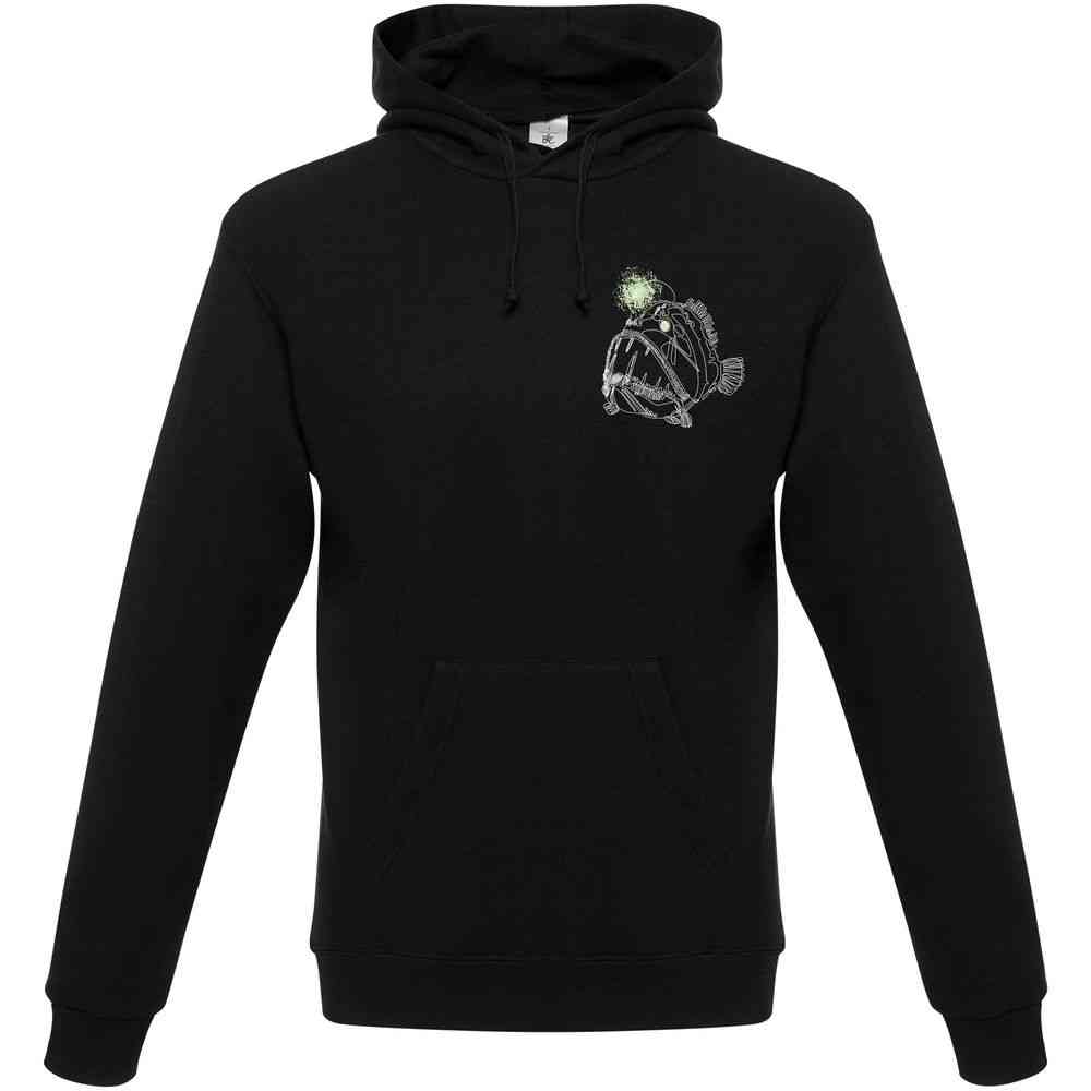 Худи «Морской черт» со светящимся принтом, черное - 5