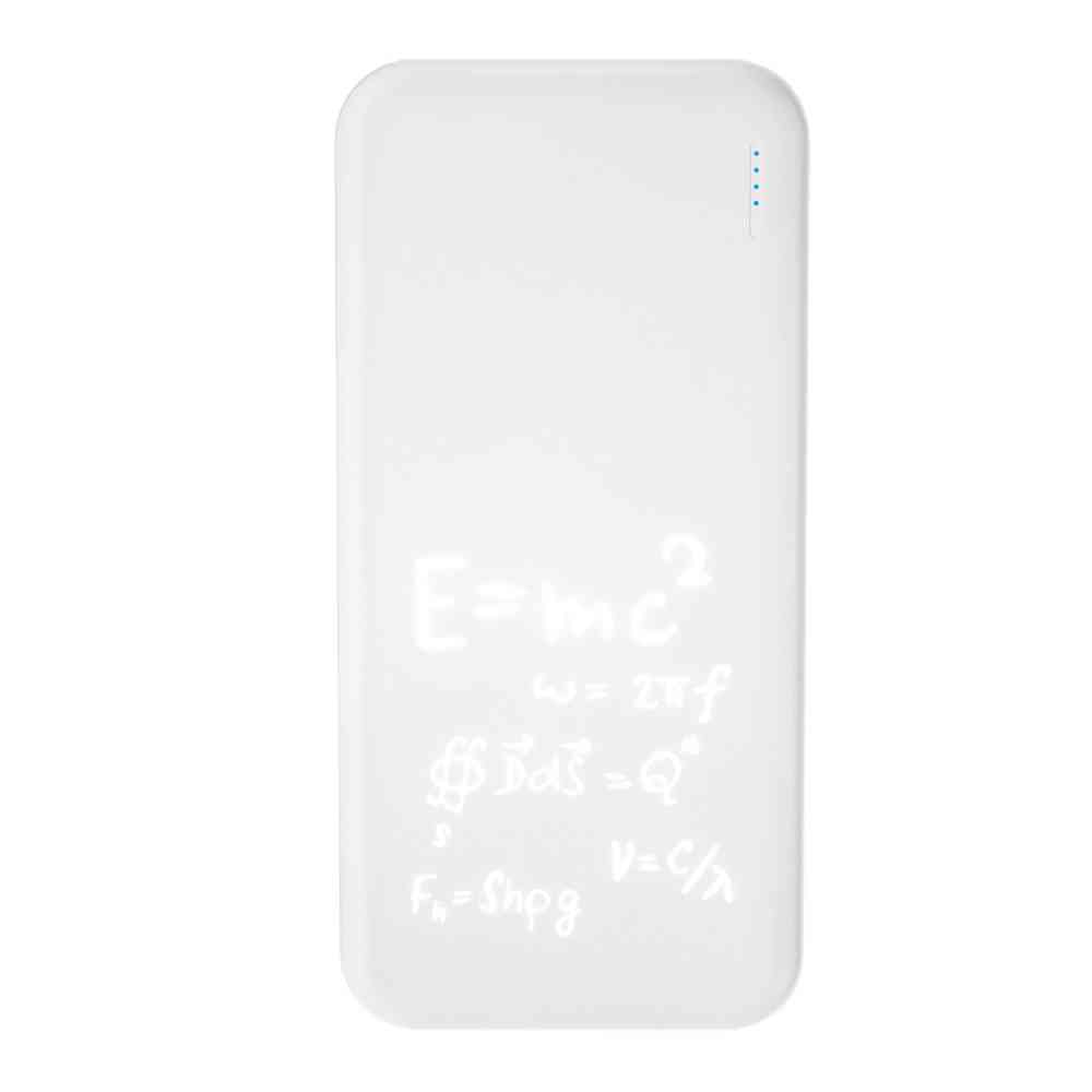 Внешний аккумулятор с подсветкой Luce 10000 mAh, белый - 12