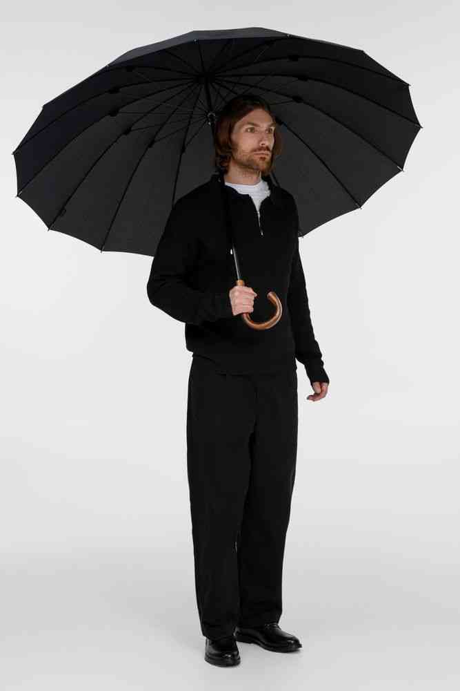 Зонт-трость Big Boss, черный - 10
