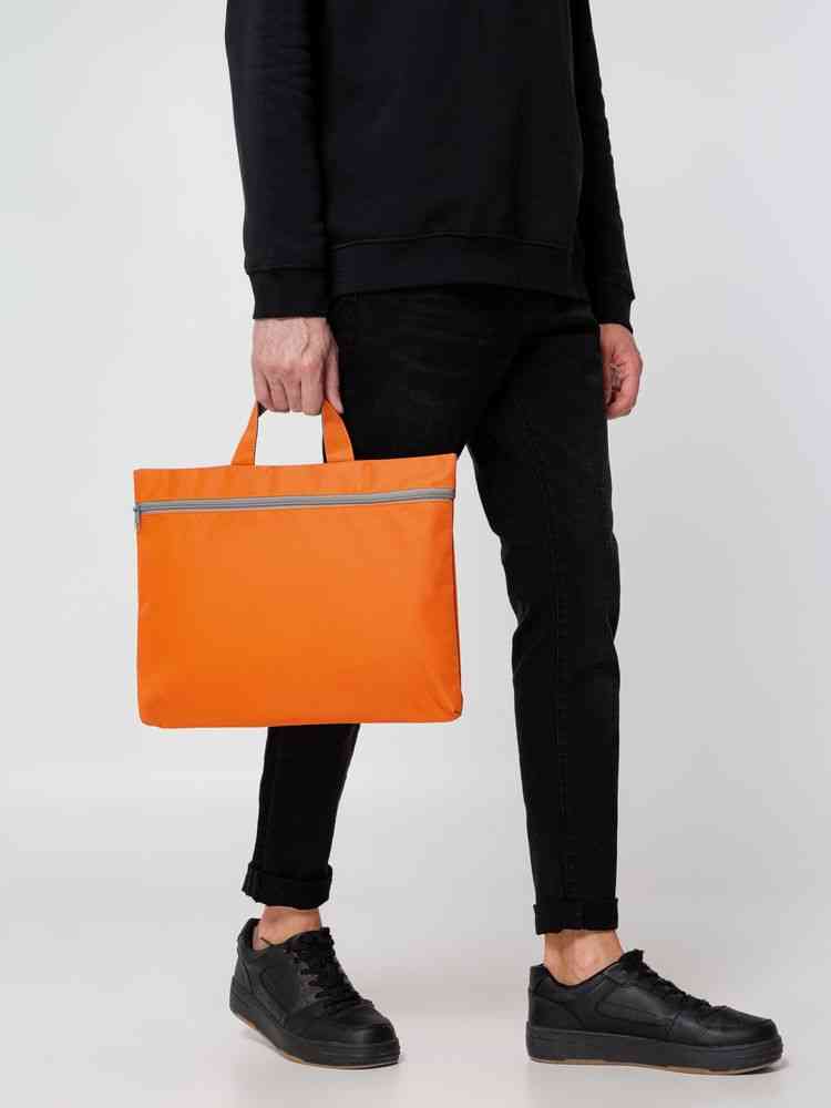 Сумка-папка Simple, оранжевая - 9