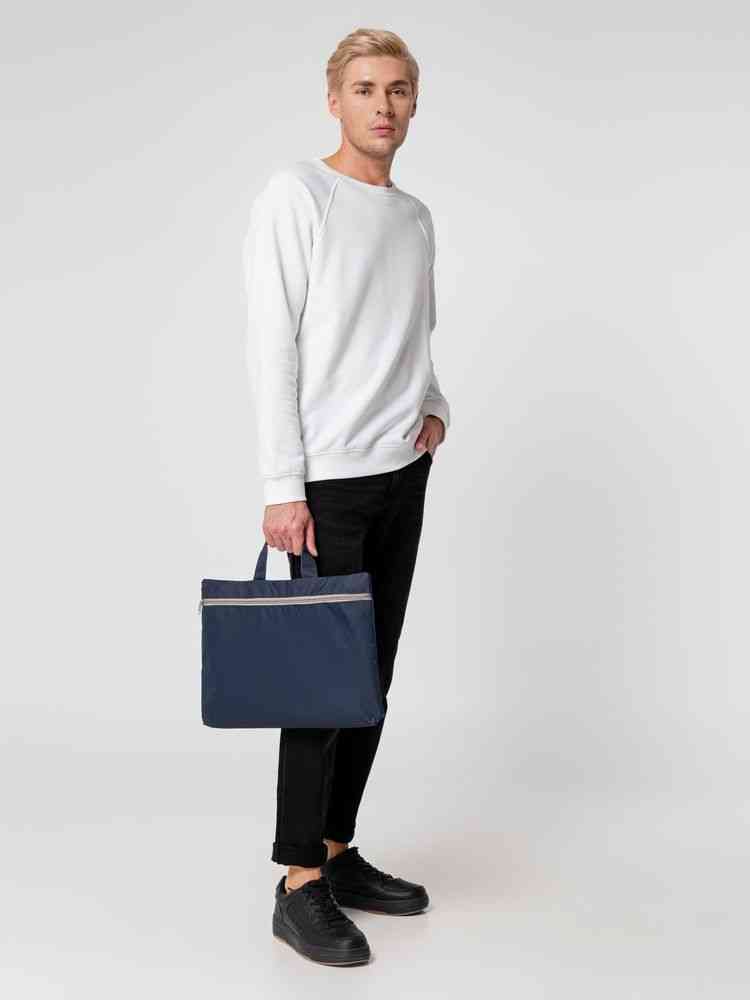 Сумка-папка Simple, темно-синяя - 7