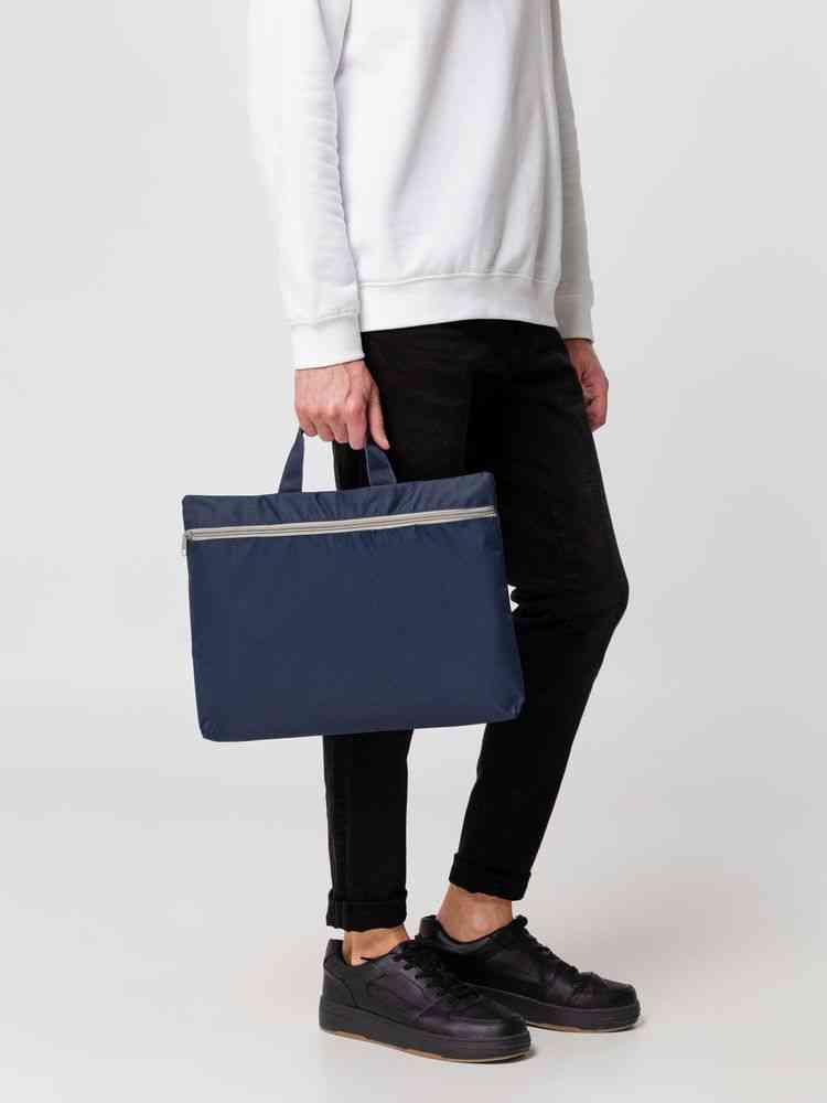 Сумка-папка Simple, темно-синяя - 8