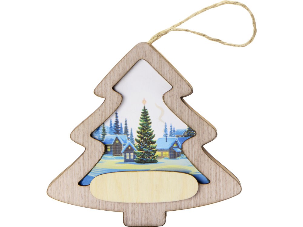 Новогодняя подвеска с подсветкой Ёлочка с индивидуальным дизайном - 3