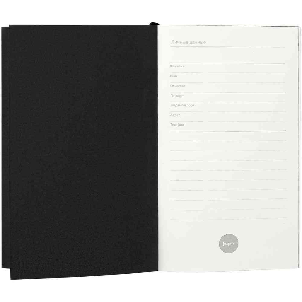 Ежедневник Flat Mini, недатированный, иссиня-черный - 4