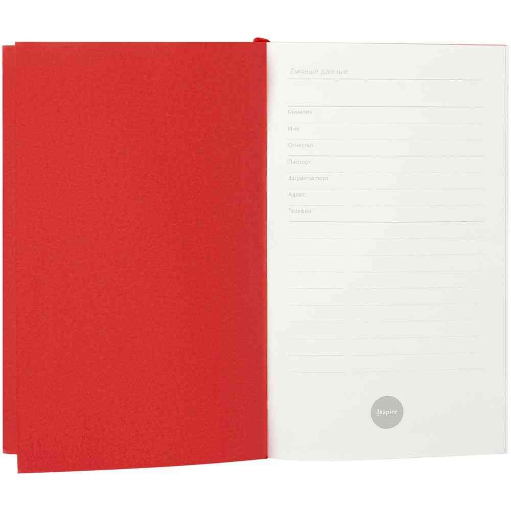 Ежедневник Flat Mini, недатированный, красный - 4