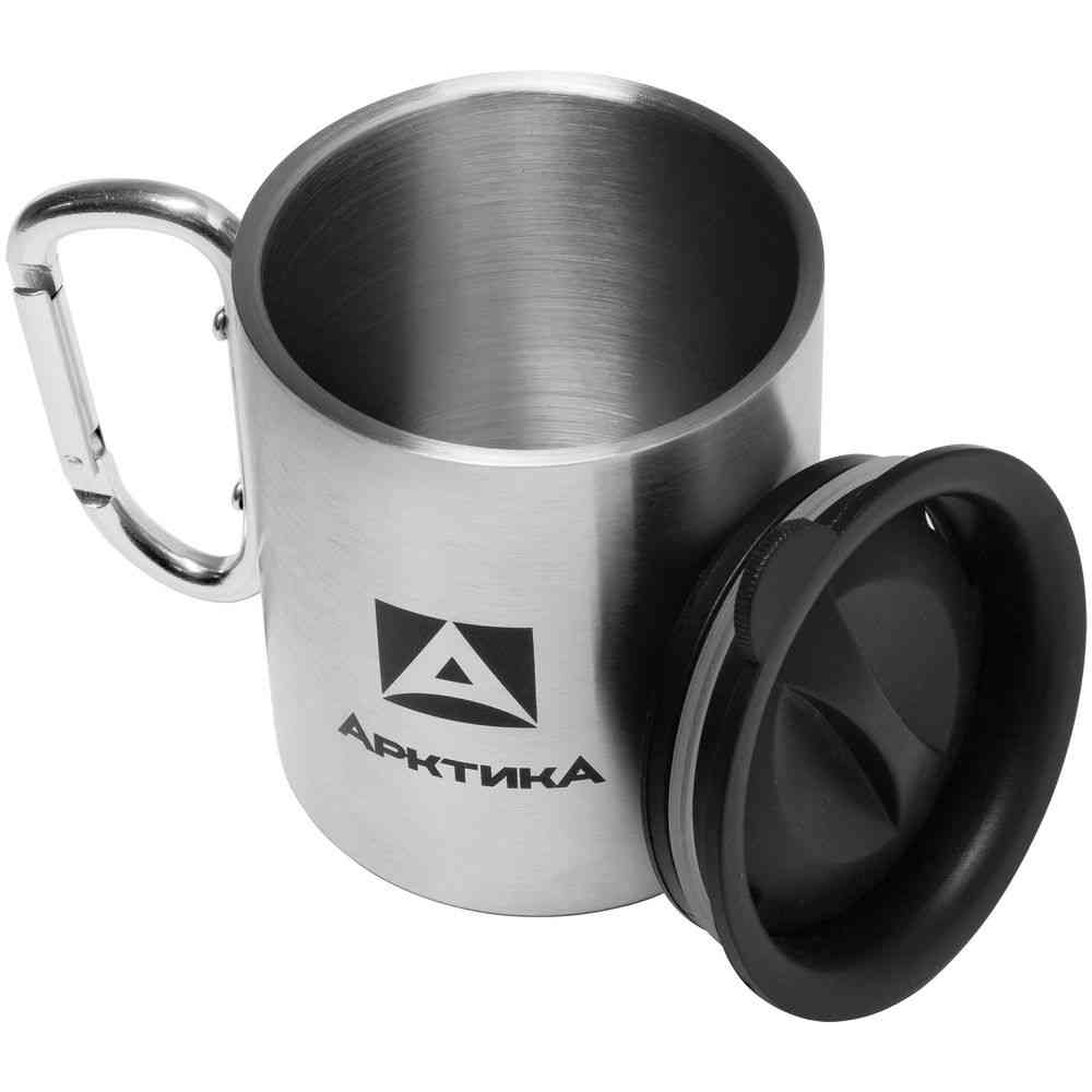 Термокружка с карабином &laquo;Арктика 300&raquo;, стальная - 2