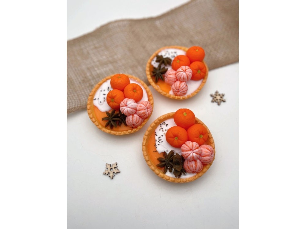 Мыло ручной работы Тарталетка с мандаринами - 6