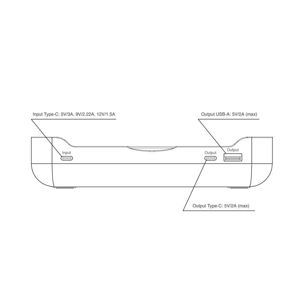 Настольные часы 6в1 с беспроводной зарядкой 10W Orion, черные - 11