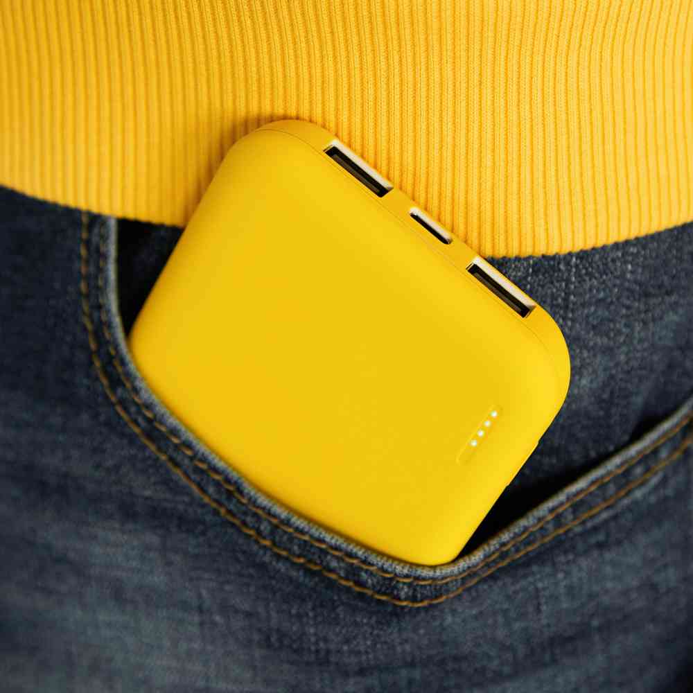 Внешний аккумулятор с подсветкой Luce Lemoni 10000 mAh, желтый - 13