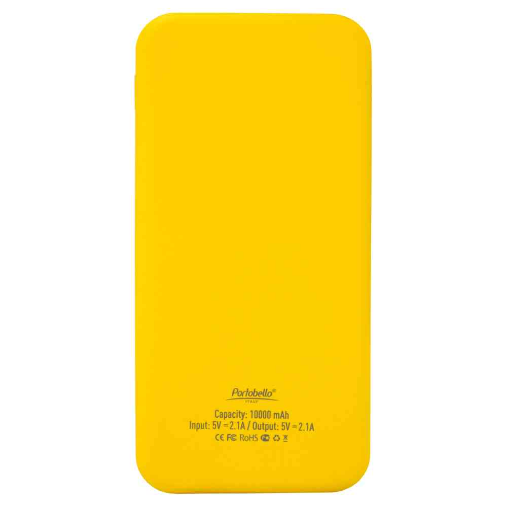 Внешний аккумулятор с подсветкой Luce Lemoni 10000 mAh, желтый - 5